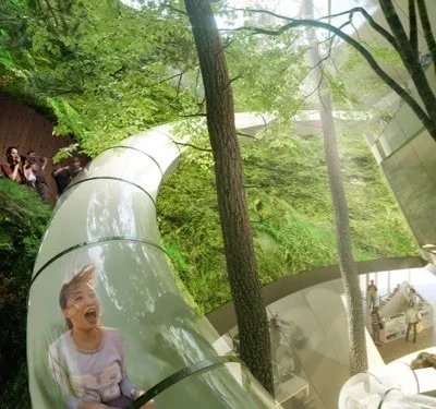 The 21-Metres Giant Slide at Luxembourg Pavilion #Expo2020