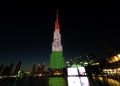 “Burj Khalifa Aglow with Indian Flag Colors, Commemorating India’s 77th Independence Day in Dubai”